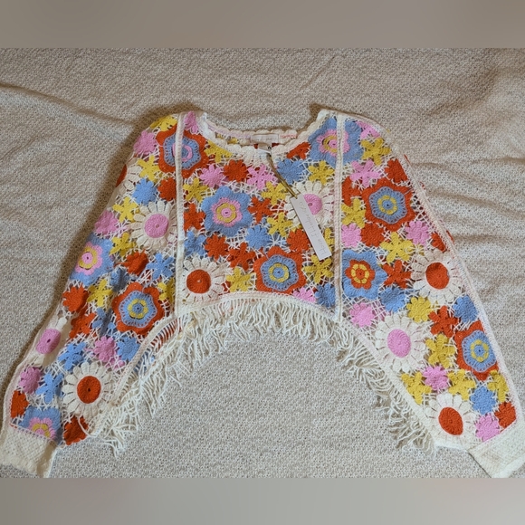 House of Harlow 1960 Tops - House Of Harlow 1960 Floral Poncho NWT